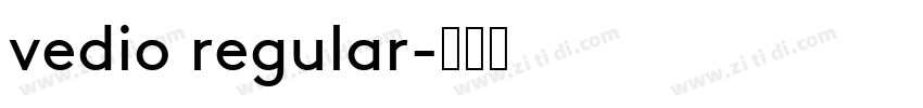 vedio regular字体转换
